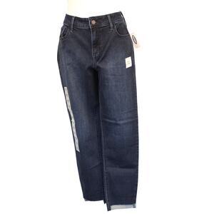 Old Navy Jeans Women 10 Blue Rockstar Skinny Mid Rise Dark Wash ankle length